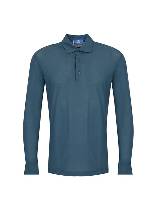 Polo Positano in maglia di cotone Blu KIRED | WPOSI W8321022